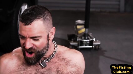 Car Mechanics Assfisted In Extreme Fisting 3Some By Stud